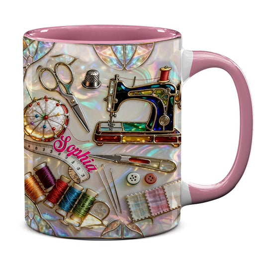 Personalized Sewing Lover Coffee Accent Mug
