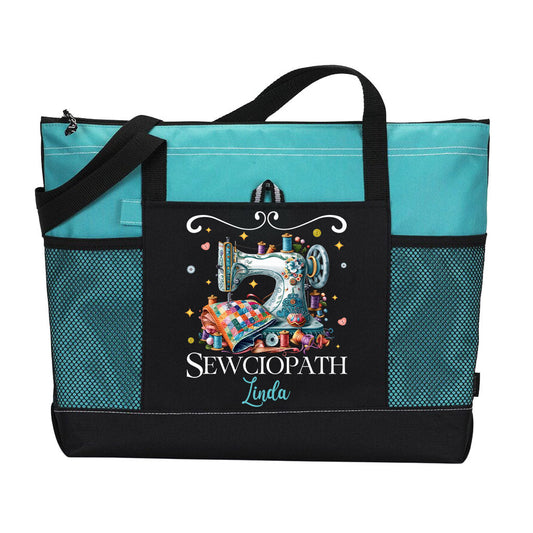 Personalized Sewciopath Sewing Lover Tote Bag